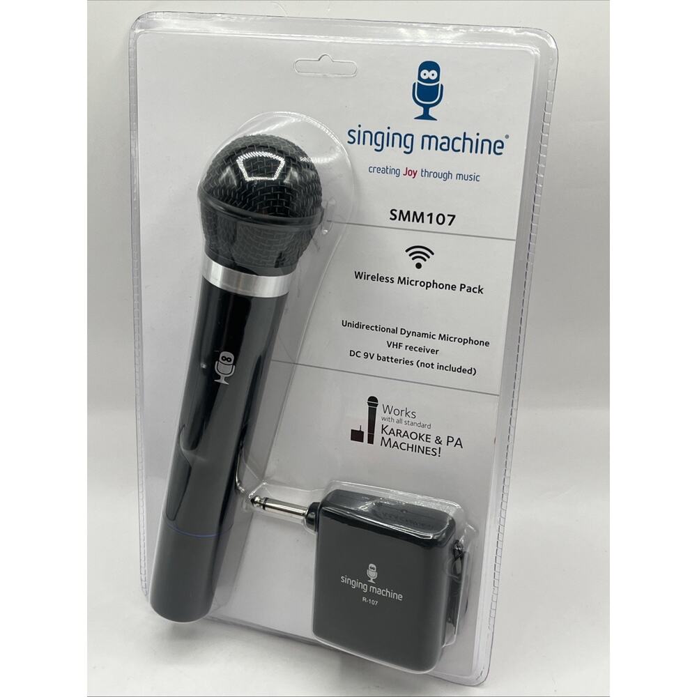 The Singing Machine SMM107 Dynamic Wireless Professional Microphone
